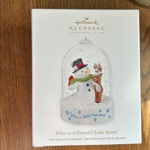 Hallmark Keepsake Ornament Club Who-o-o Doesn’t Love Snow! 2012 ornament